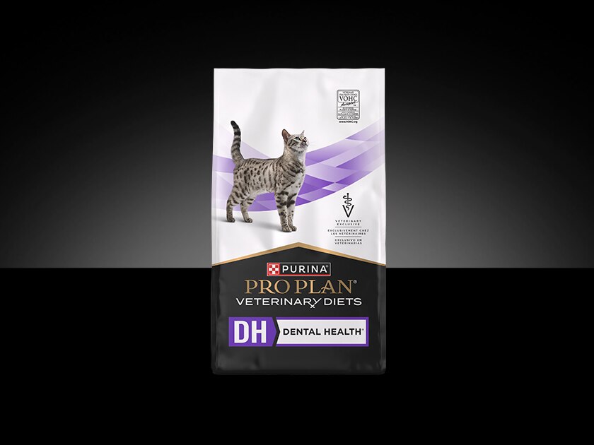Feline Pro Plan Veterinary Diet DH Dental Health dry cat food package