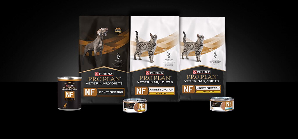 Pro Plan Veterinary Diets canine and feline wet and dry Kidney Function formulas