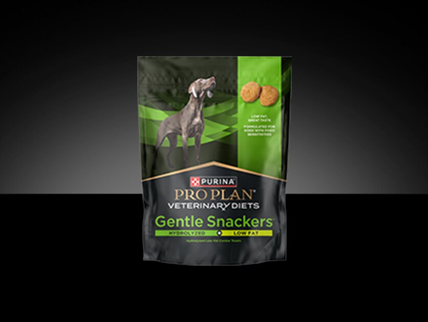 Pro Plan Veterinary Gentle Snackers&reg; dog treats package.