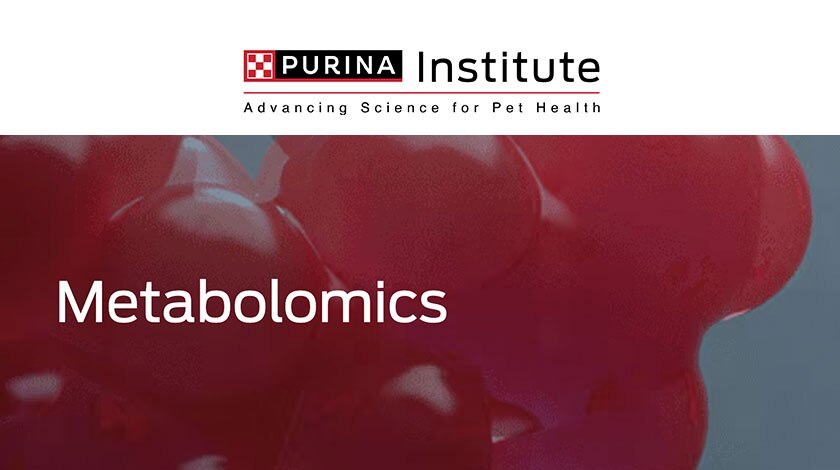 Purina Institute logo with Metabolomics callout. 